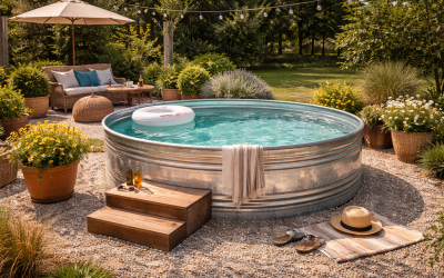 Piscine Abreuvoir Galvanisé 3000L : Tendance et Pratique