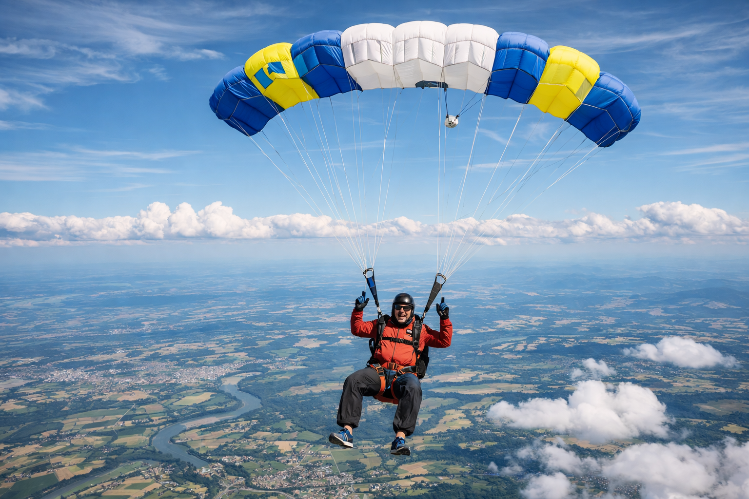 saut en parachute 130 kg