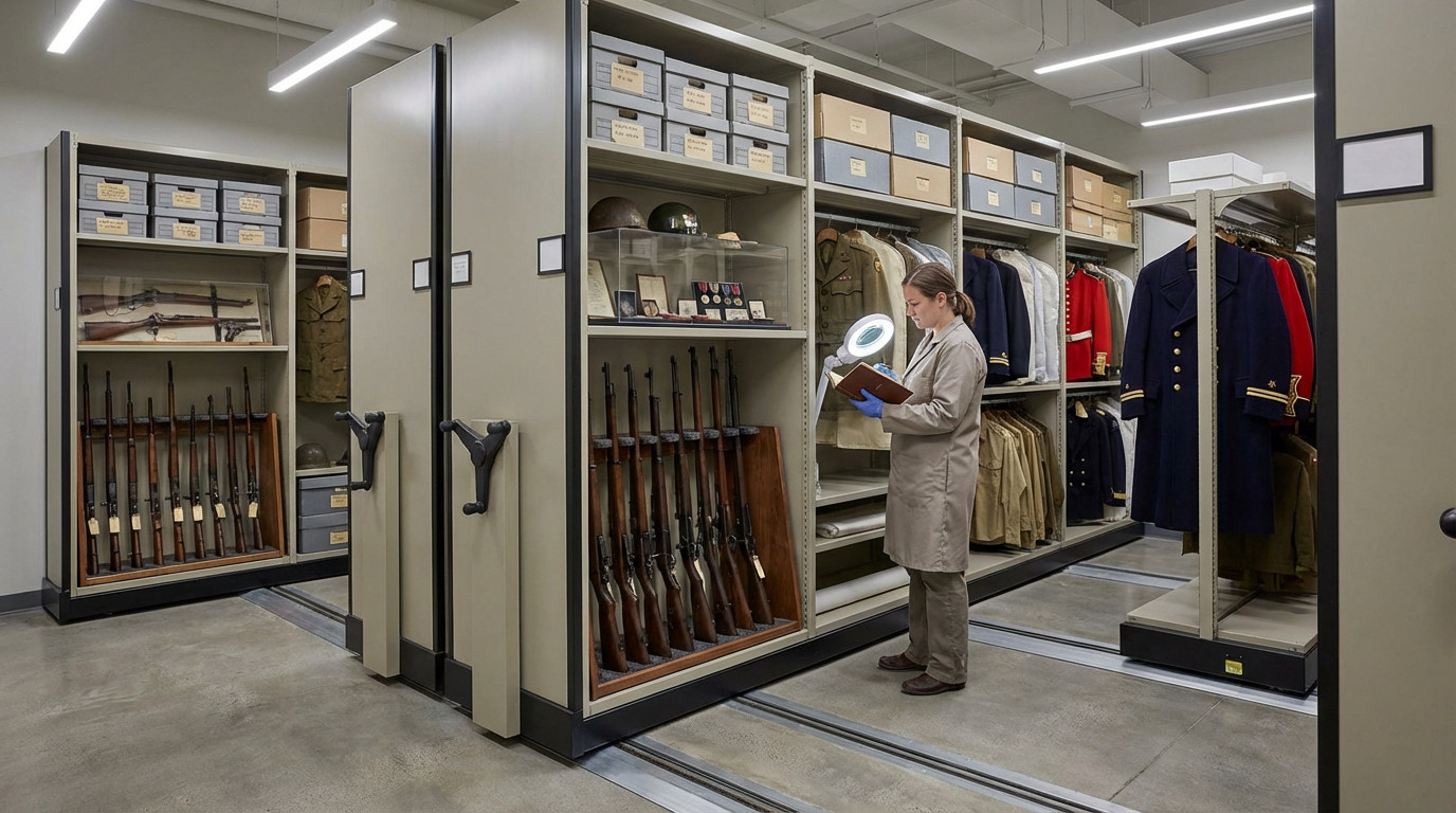 rayonnage de réserve de musée militaire rayonnage de réserve de musée militaire