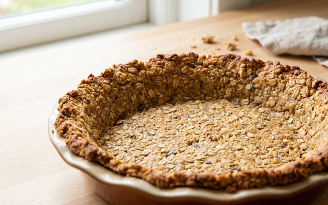 Pâte à tarte aux flocons d&rsquo;avoine sans farine : la recette