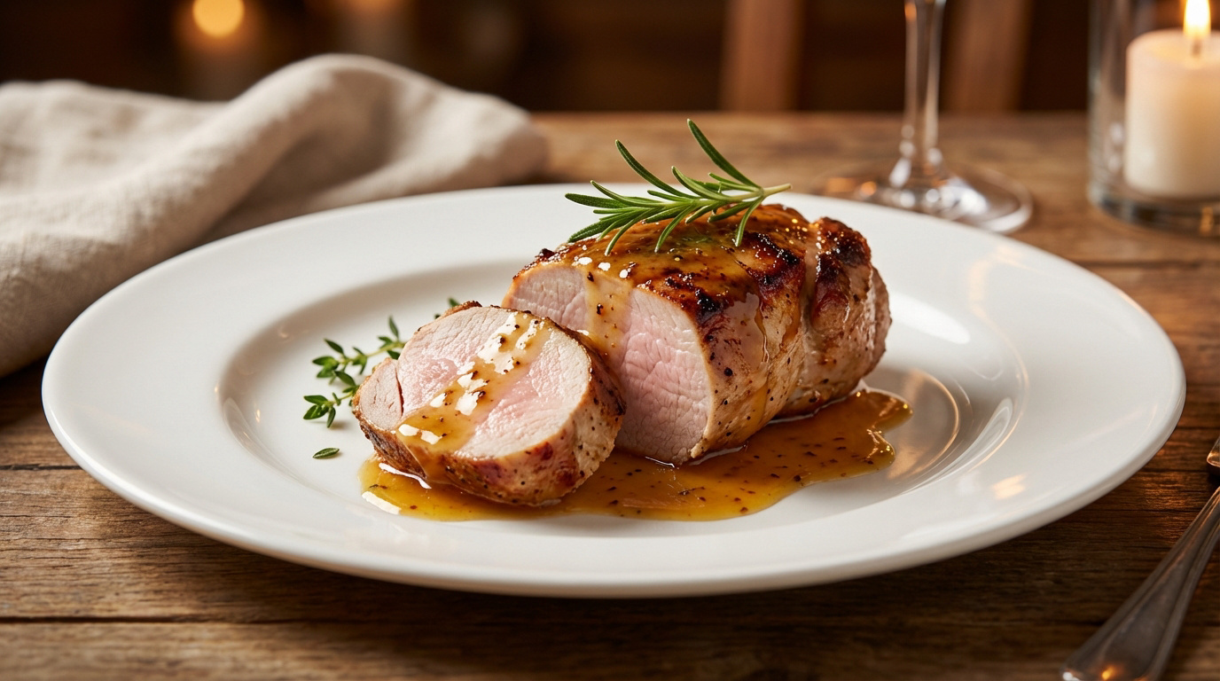 Réussissez votre recette filet mignon de porc au miel et moutarde. Maîtrisez la cuisson à 60°C à cœur et le repos pour une tendreté absolue en 2026.
