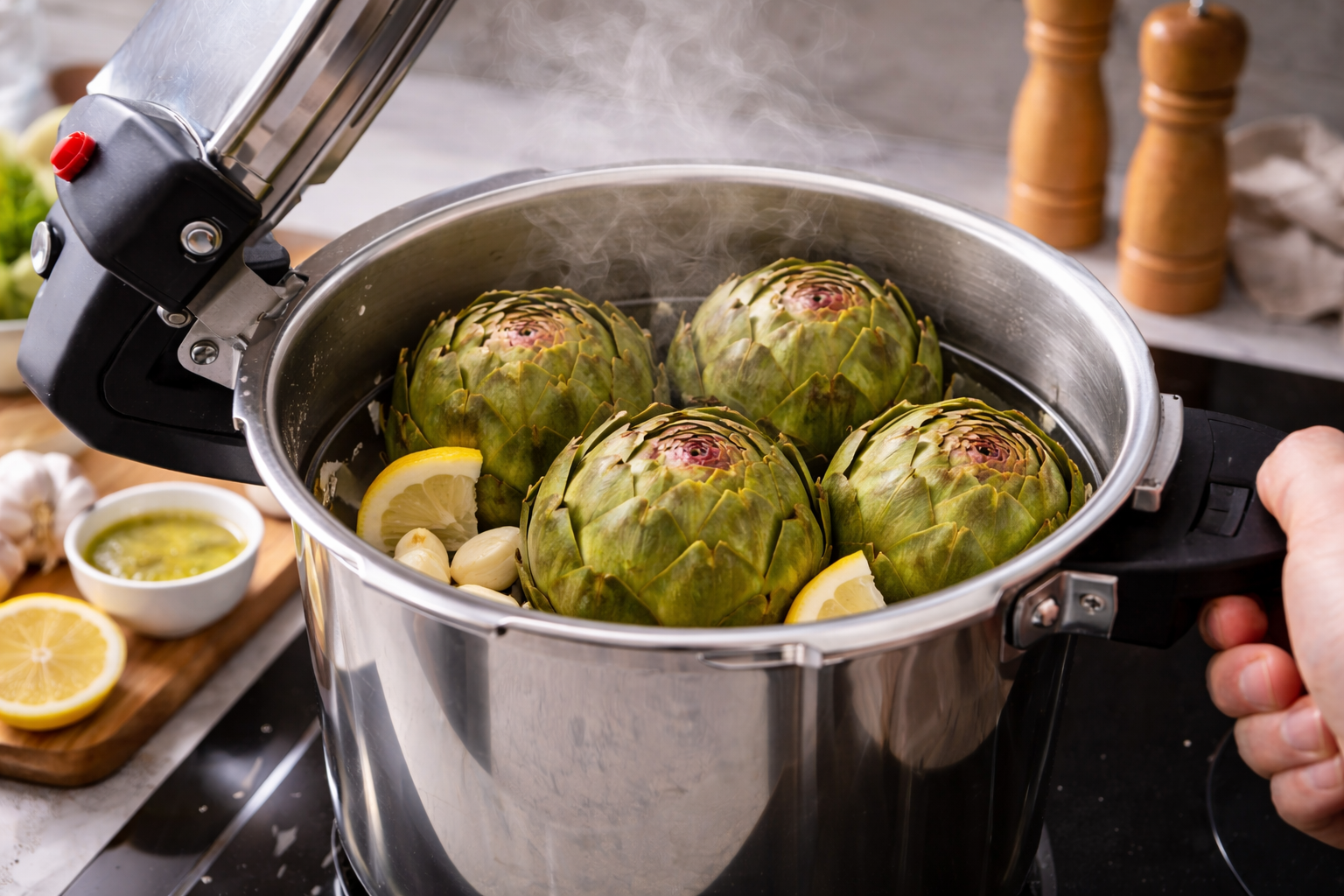 Artichaut : réussir la cuisson en cocotte minute en 2026 Réussissez votre artichaut cuisson cocotte minute en 2026. Suivez nos temps précis et astuces d'expert pour un cœur fondant et des saveurs préservées.