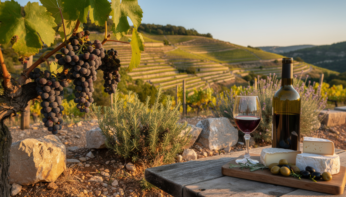 découvrez tout sur le vin de bandol : son terroir unique, les cépages typiques et les accords mets-vins pour sublimer chaque dégustation.